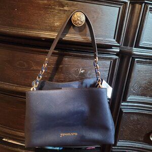 Michael Kors Navy Blue leather Handle Bag